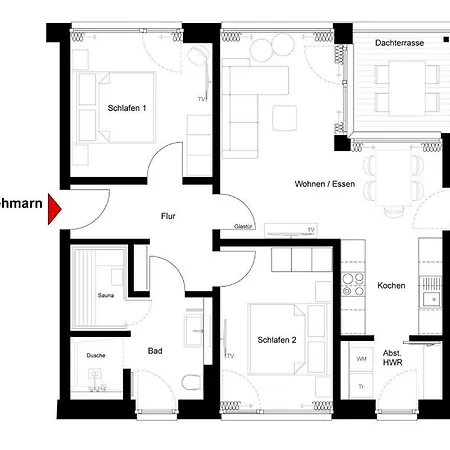Apartment Beltblick 16 - Moderne Direkt An Der Ostsee Mit Meerblick Und Sauna! Fehmarn